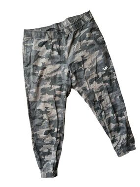 RVCA Men's Gray Camo Jogger Sweatpants